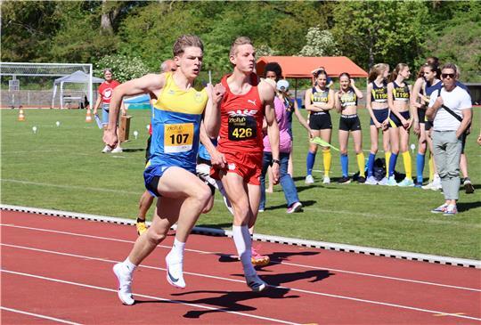 Leon Scheffer (vorne) hat sich für die DM qualifiziert.