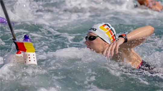 Leonie Beck konnte bei der WM in Doha für auch mit der Staffel keine Medaille gewinnen.