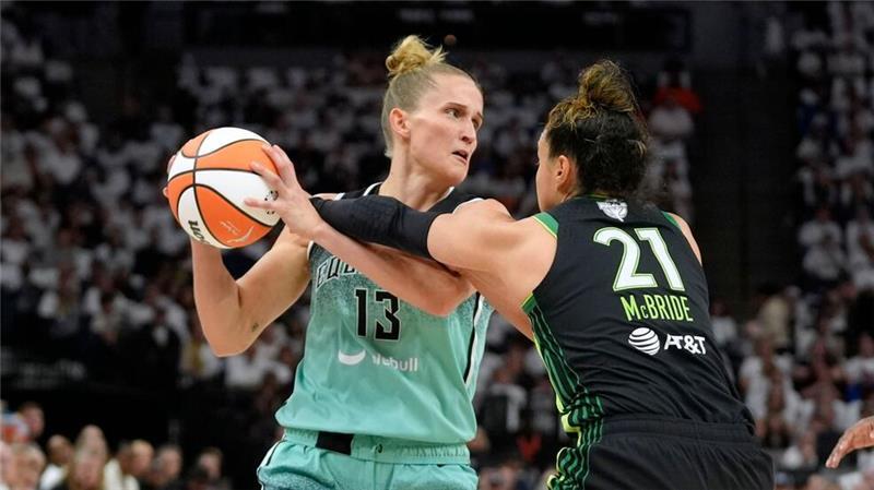 Leonie Fiebich spielt in den WNBA-Finals eine ganz starke Rolle für die New York Liberty.