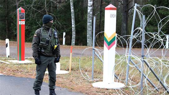 Lettland grenzt im Osten auf einer Länge von rund 172 Kilometern an Russlands engen Verbündeten Belarus. (Archivbild)