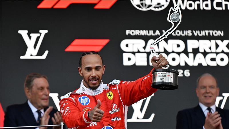 Lewis Hamilton stellte in Monaco den Podiumsrekord von Ayrton Senna ein. 