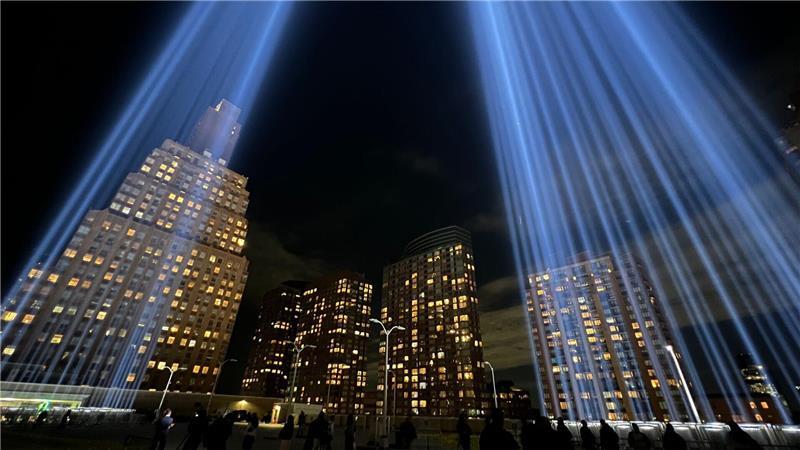 Lichter über New York: Test für 9/11-Gedenkinstallation