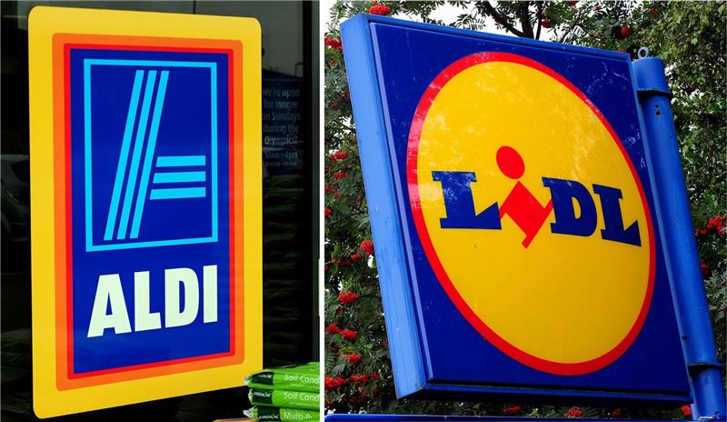 Aldi und Lidl mischen britischen Lebensmittelmarkt auf Lidl und Aldi können sich in Großbritannien behaupten.