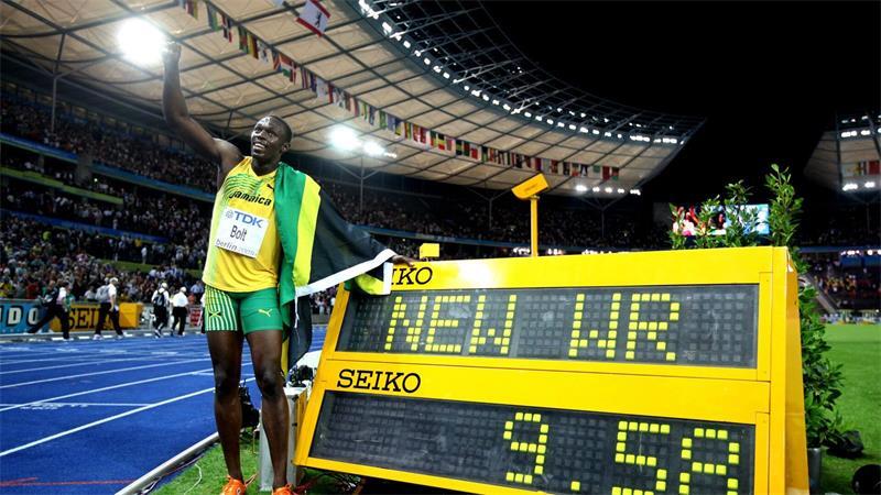 Zuschläge für WM und Finale: München-Boost vor Olympia-Wahl? Lief in Berlin Weltrekord: Sprint-Legende Bolt. (Archivbild)