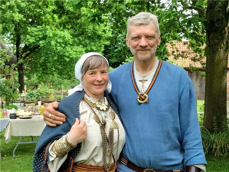 Liga und Eriks Kondrate aus Lettgallen sind gern im Museumsdorf in Bliedersdorf. Fotos: Lohmann