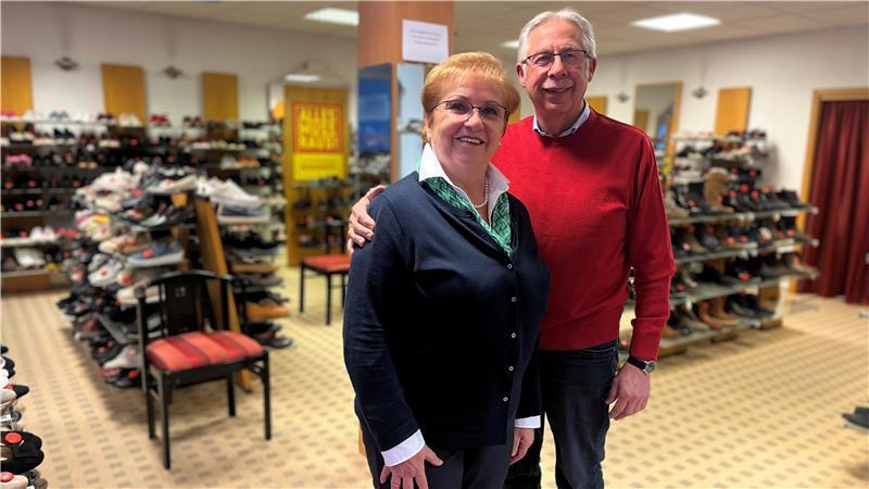 Linda und Uwe Krüger haben mit dem Ausverkauf begonnen.
