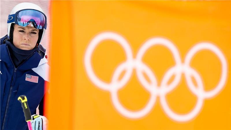 Lindsey Vonn inspiziert Abfahrtsstrecke bei Olympia-Training in Cortina d’Ampezzo