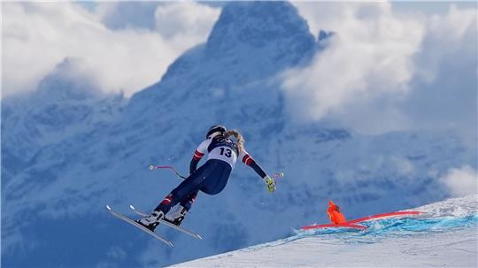 Lindsey Vonn stürzte bei der Olympia-Abfahrt schwer. (Archivbild)