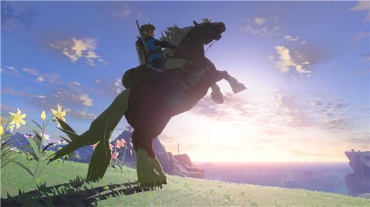 Link ist in "Tears of the Kingdom" wieder zu Pferde unterwegs. Foto: Nintendo/dpa-tmn