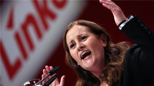Linken-Parteichefin Janine Wissler ist kein Fan des Bundeshaushalts für das laufende Jahr (Archivbild).