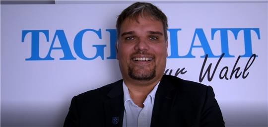 Linken-Politiker Benjamin Koch-Böhnke im "Fragensprint".