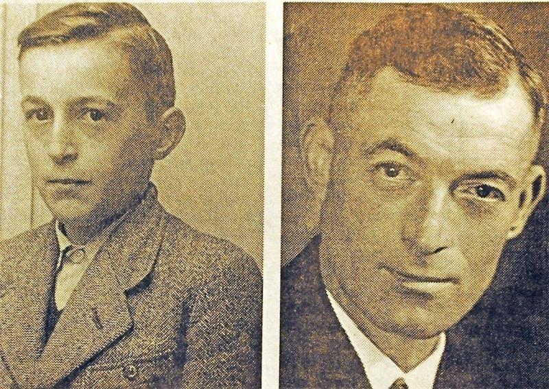 Bombennächte und kampflose Kapitulation Links der damals zwölfjährige Gerd Matthes, rechts Vater Gustav.