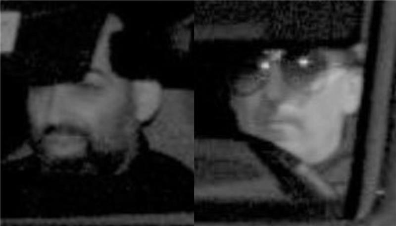 Hier rasen Einbrecher von Tatort zu Tatort - Polizei fahndet mit Blitzerfoto Links ist der Beifahrer des Golf zu sehen, rechts der Fahrer.