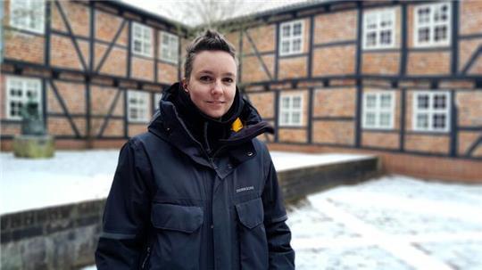 Lisa Rolle, Denkmalpflegerin der Hansestadt Stade, freut sich über die Aufnahme Stades in den Denkmalatlas.