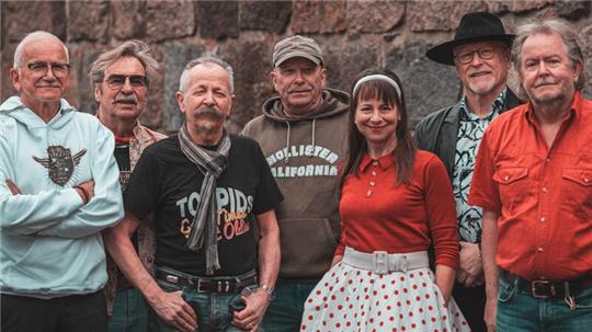 Livemusik in der Wingst: The Torpids spielen zum Auftakt der Reihe „Sommernacht im Kurpark“.