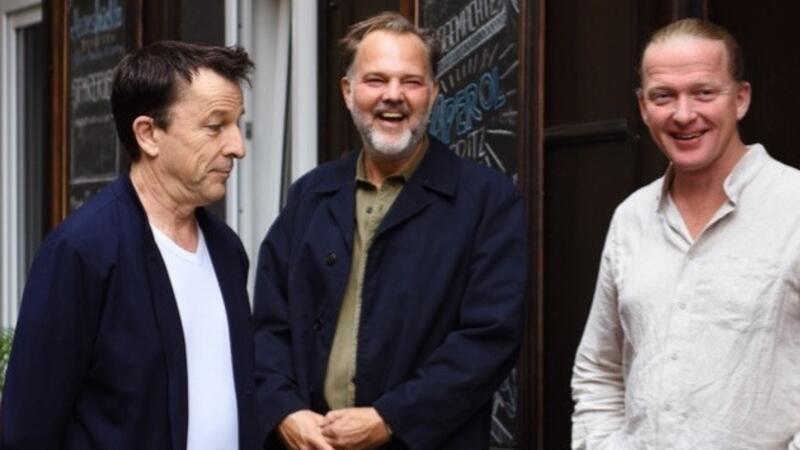Internationales Trio musiziert beim „Jazzpunsch“ in der Seminarturnhalle Lorenz Raab, Philipp van Endert und Franck Tortiller musizieren beim „Jazzpunsch“ in der Seminarturnhalle.