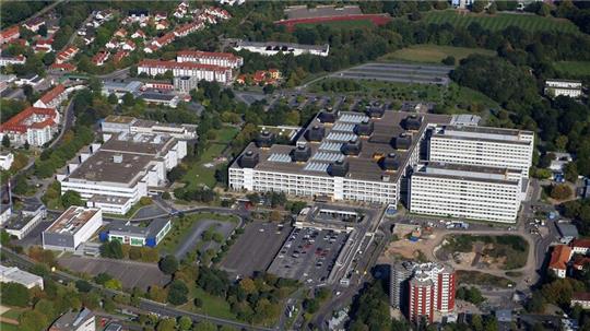 Luftaufnahme der Universitätsmedizin Göttingen.