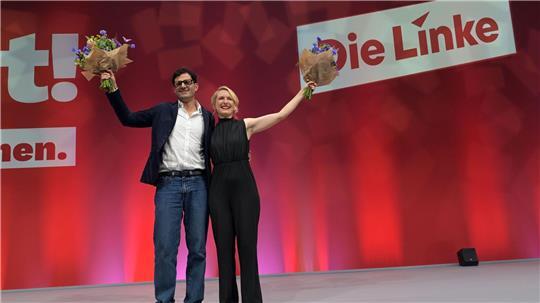 Luigi Pantisano steht gemeinsam mit Ines Schwerdtner an der Spitze der Linken. 