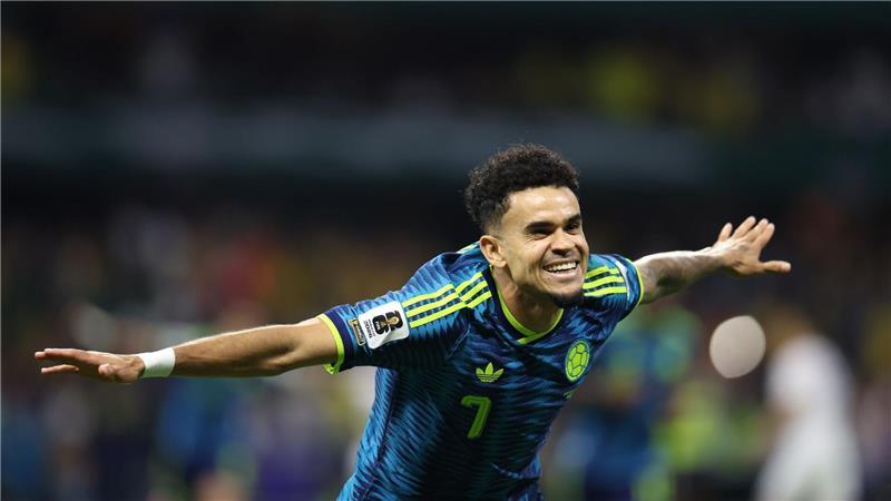 Das war die WM-Nacht: Kane glänzt, Díaz jubelt Luis Díaz jubelt.
