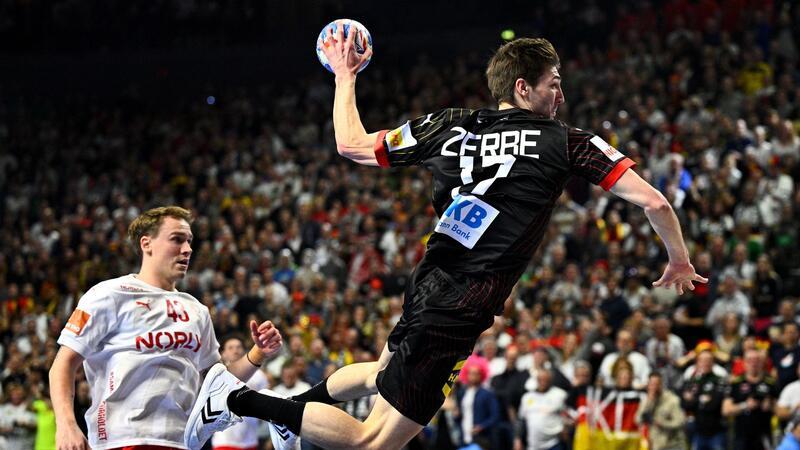 Sensation bleibt aus: DHB-Team scheitert im EM-Halbfinale Lukas Zerbe durfte nach den Ausfällen von Timo Kastening und Kai Häfner von Beginn an spielen.