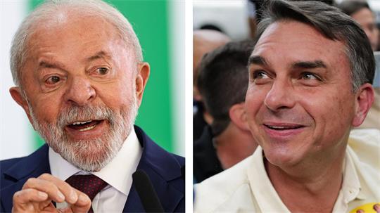 Lula tritt gegen Flávio Bolsonaro in einer Stichwahl Ende Oktober an.
