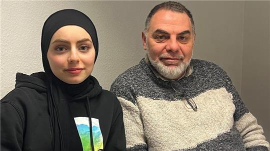 Luna und Hamed Ahmad.