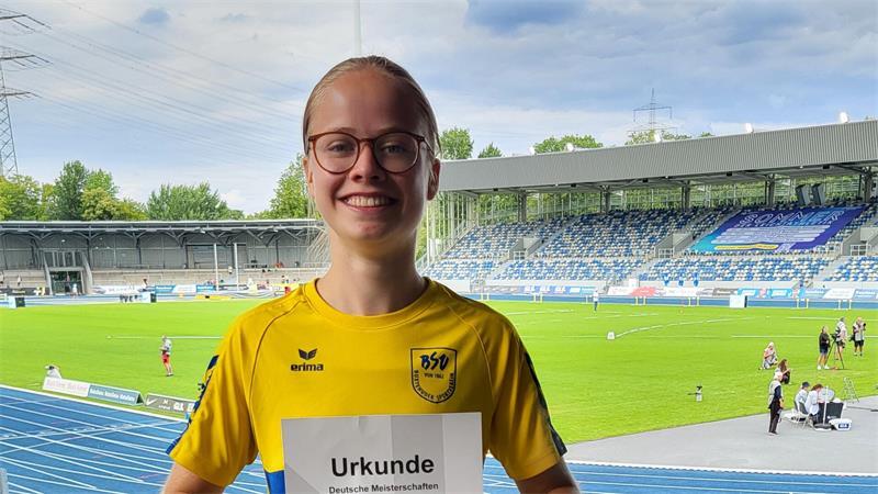 Luzie Knebel (U18) vom Buxtehuder SV, hier bei der DM, wurde jetzt norddeutsche Meisterin.