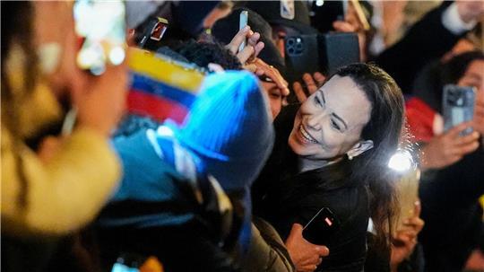 Machado traf in der Nacht in Oslo ein.