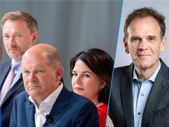 Machen Christian Lindner (FDP; links) und Annalena Baerbock (Grüne) Olaf Scholz (SPD) zum Kanzler? Foto: dpa-Bildfunk