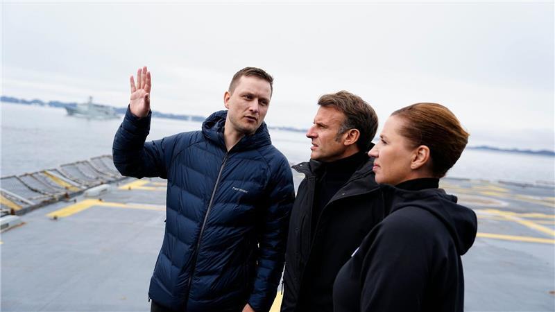 Macron und Frederiksen beschwören Grönlands Souveränität Macron und Frederiksen machen sich für souveränes Grönland stark (Foto-aktuell).