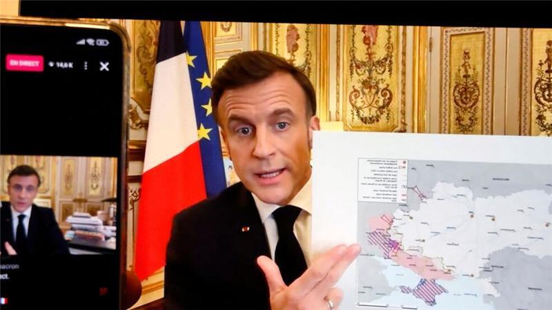 Macron will Trump davon überzeugen, beim Thema Ukraine mit den Europäern an einem Strang zu ziehen.