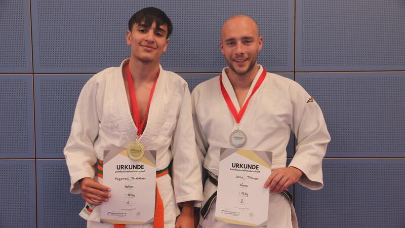 Magomed Torshkhoev (links) und Jonas Thomsen holten bei den Landesmeisterschaften Gold und Silber.