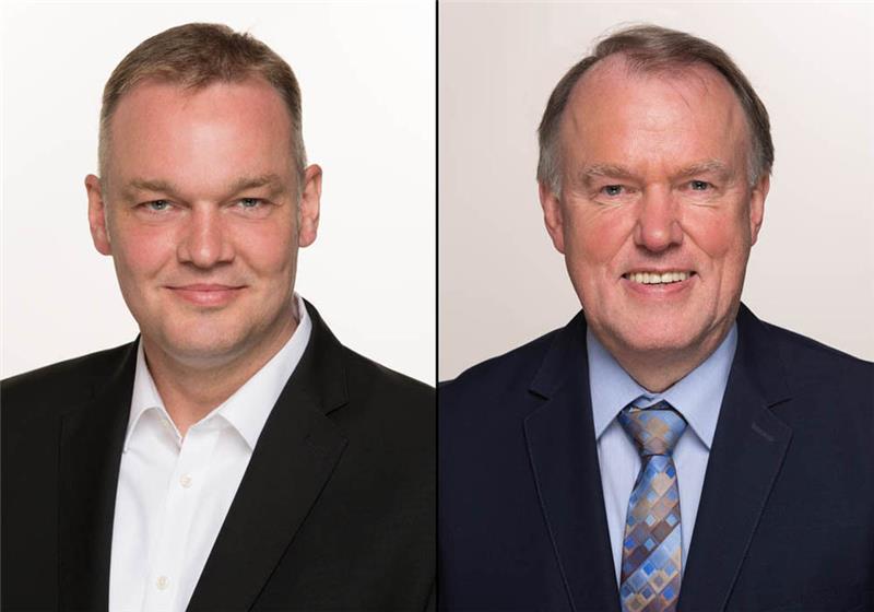 Malte Kanebley (links) hat sein am als CDU-Fraktionschef niedergelegt. Gerhard Peters ist sein Nachfolger.