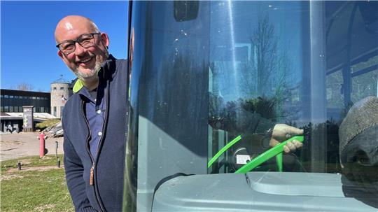 Malte Nadiak ist lange für die KVG den Elbe-Radwanderbus gefahren. Für ihn war das immer eine besonders schöne Tour.