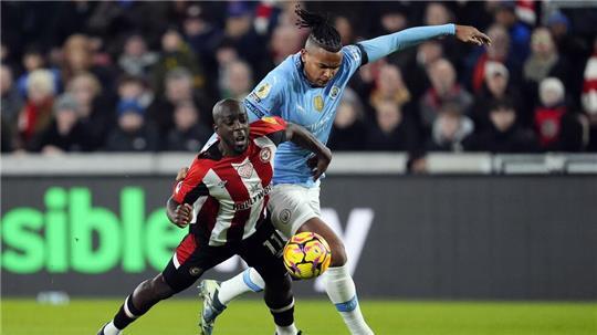 Manchester City kam beim FC Brentford nicht über ein 2:2 hinaus.