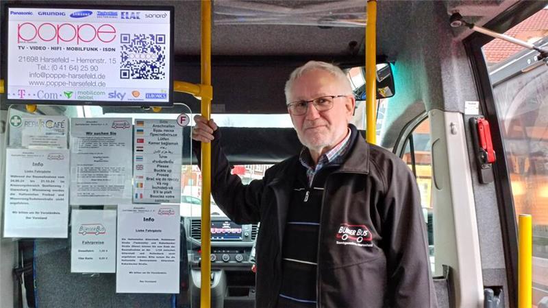 „Manchmal fahre ich eine Tour ohne Gäste, das ist schade“, sagt Fahrer Klaus-Dieter Wilkop.