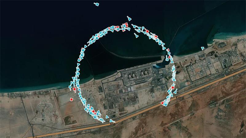 GPS-Störungen: Die unsichtbare Front im Iran-Krieg Manchmal führen die Manipulationen dazu, dass Schiffe an Land angezeigt werden. (Archivbild)