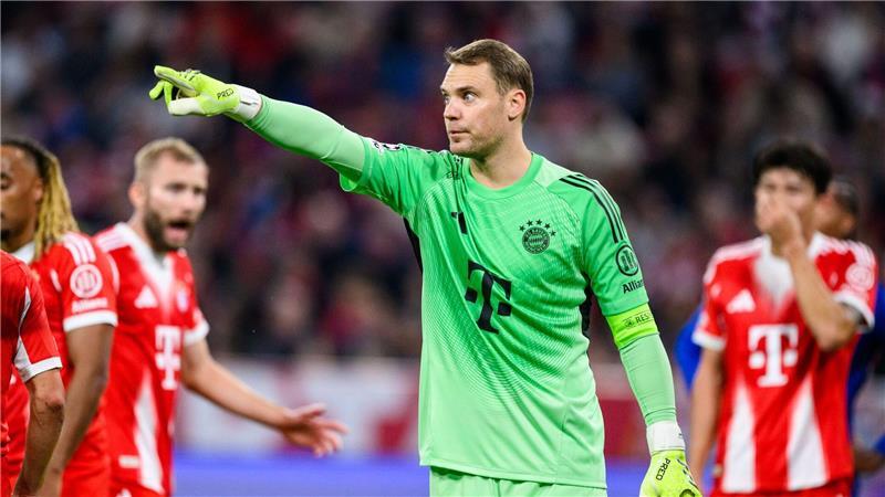 Manuel Neuer bei seinem 100. Champions-League-Sieg.