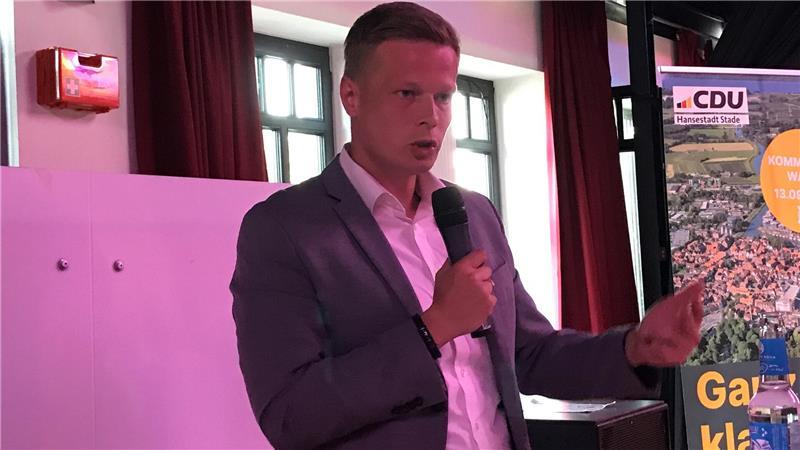 CDU-Kandidat Kramer: „Menschen fühlen sich in Stade nicht mehr sicher“ Manuel Ostermann.