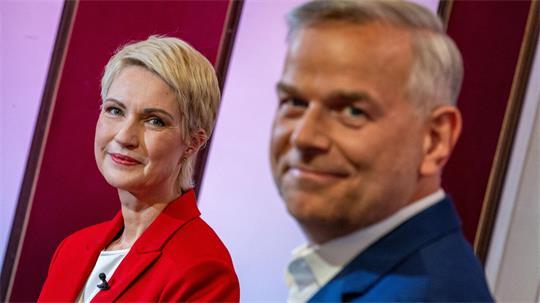 Manuela Schwesig (SPD) und Leif-Erik Holm (AfD): Die beiden Kontrahenten schenkten sich nichts.