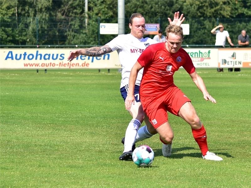A/O spielt unentschieden gegen TuS Dassendorf Marcel Brunsch beim 0:0 gegen Oberligist Dassendorf. Foto: Ahrens