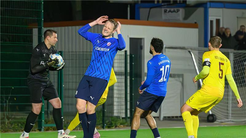 Marcel Brunsch hatte in der Schlussphase noch den Ausgleich auf dem Fuß, bekam aus aussichtsreicher Position aber nur ein Schüsschen zustande.