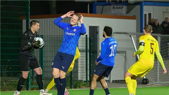 Marcel Brunsch hatte in der Schlussphase noch den Ausgleich auf dem Fuß, bekam aus aussichtsreicher Position aber nur ein Schüsschen zustande.