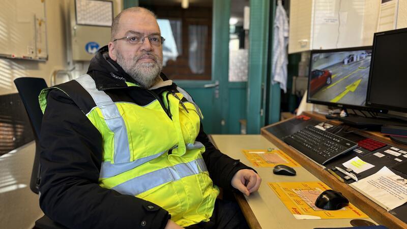Marcus Detjen ist Parkwächter in der Parkgarage Am Sande.