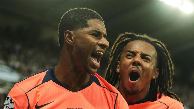 Flick vermiest Woltemades Königsklassen-Debüt - City siegt Marcus Rashford (links) traf doppelt für den FC Barcelona