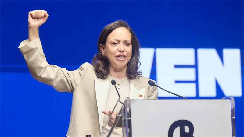 María Corina Machado wurde 2025 für ihren Einsatz für ein demokratisches Venezuela mit dem Friedensnobelpreis ausgezeichnet. (Archivbild)
