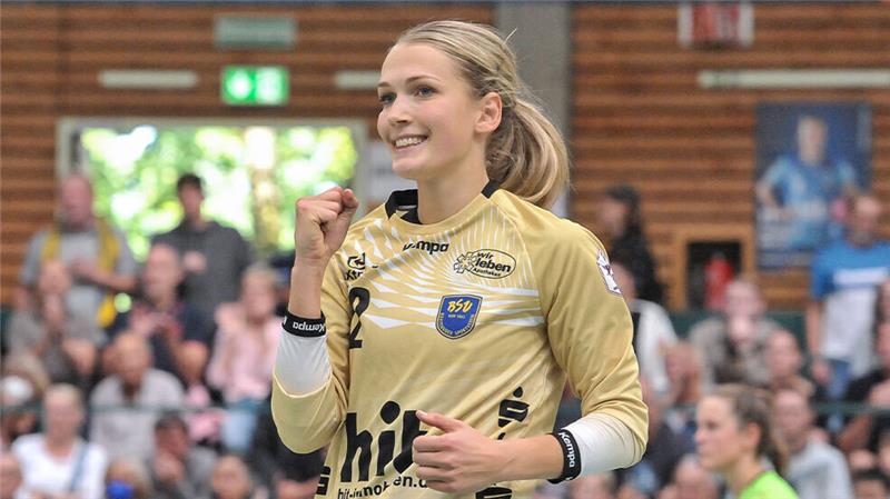 Spiel gedreht: Buxtehuder SV feiert Auswärtssieg in Zwickau Marie Andresen zeigte im BSV-Tor eine starke Leistung. Foto: Jürgens (Archiv)