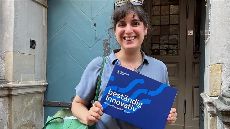 Marie Kollenrott kam auf ihrer Sommertour in Stade vorbei.