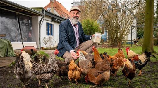 Mark Ella betreibt das Alberts Huus. Dort gibt es auch einen Streichelzoo für Kinder. Jetzt hat sich seine Grundsteuer verfünffacht. Das erhöht die Kosten für Feriengäste. 