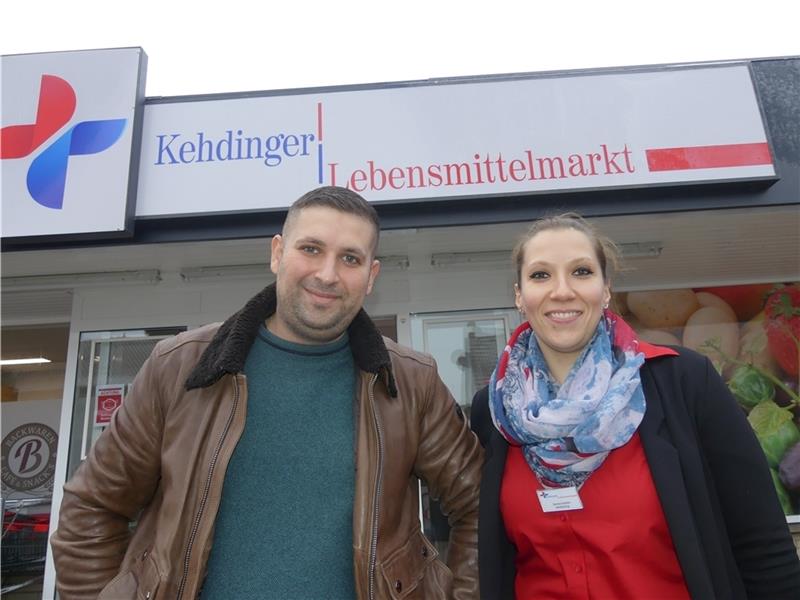 Marktbetreiber Denislav Isaev und Marktleiterin Ramona Günther. Archivfoto: Knappe